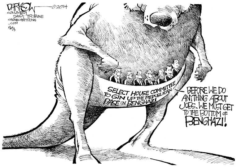 Political/Editorial Cartoon by John Darkow, Columbia Daily Tribune, Missouri on Republicans Outraged