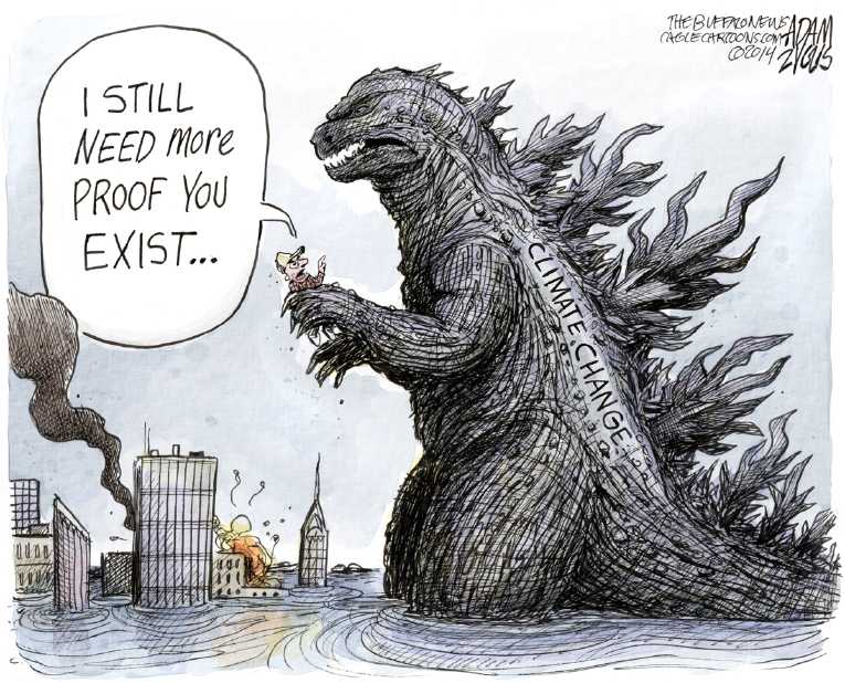 Political/Editorial Cartoon by Adam Zyglis, The Buffalo News on Earth Heating Up