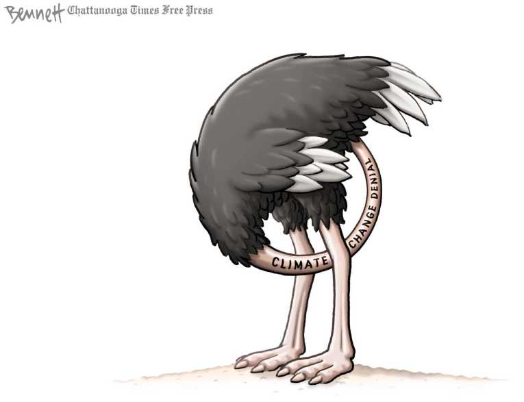 Political/Editorial Cartoon by Clay Bennett, Chattanooga Times Free Press on Earth Heating Up