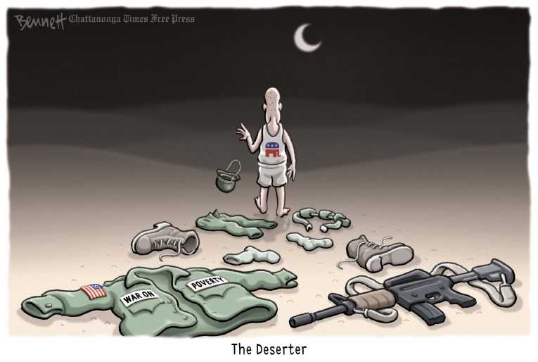 Political/Editorial Cartoon by Clay Bennett, Chattanooga Times Free Press on Stock Market Hits Record High