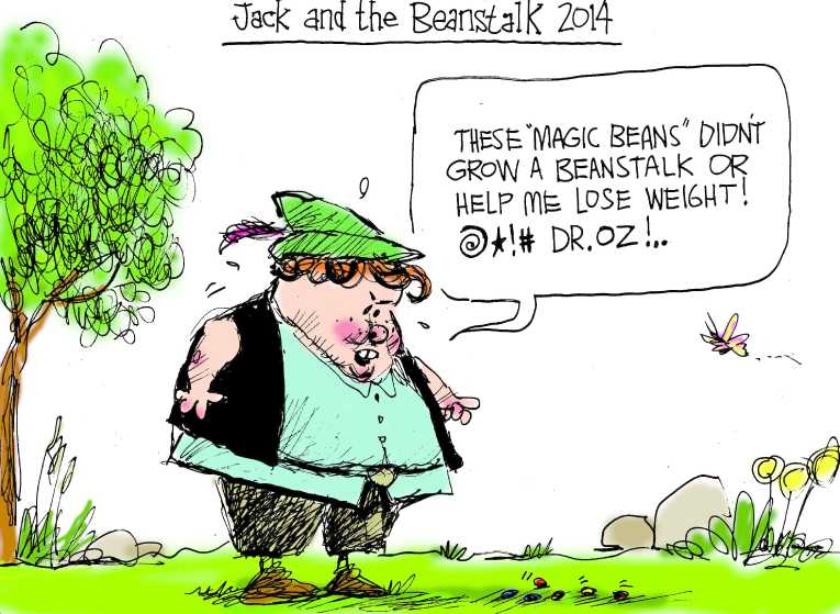 Political/Editorial Cartoon by Mike Luckovich, Atlanta Journal-Constitution on Americans Getting Fatter