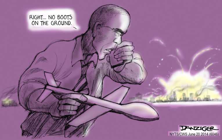 Political/Editorial Cartoon by Jeff Danziger, CWS/CartoonArts Intl. on Iraq Disintegrating