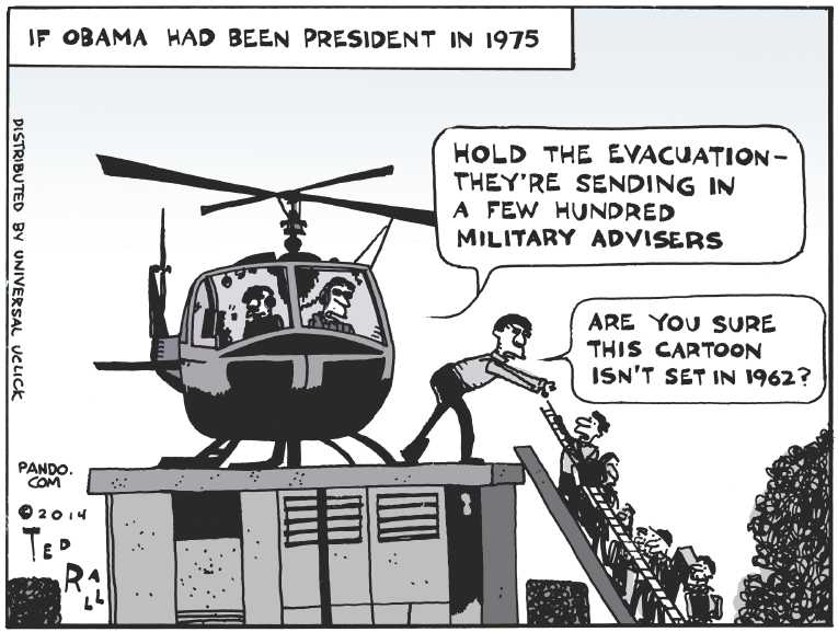 Political/Editorial Cartoon by Ted Rall on Iraq Disintegrating