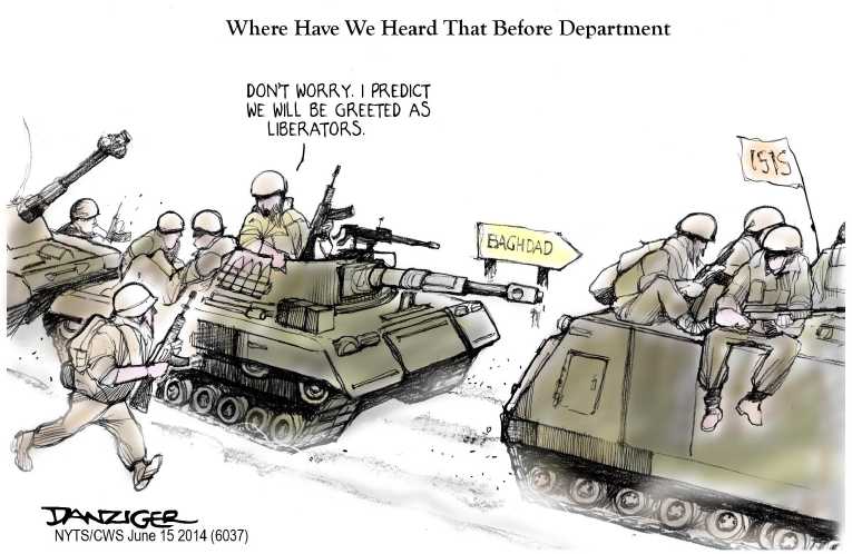 Political/Editorial Cartoon by Jeff Danziger, CWS/CartoonArts Intl. on Cheney Blasts President
