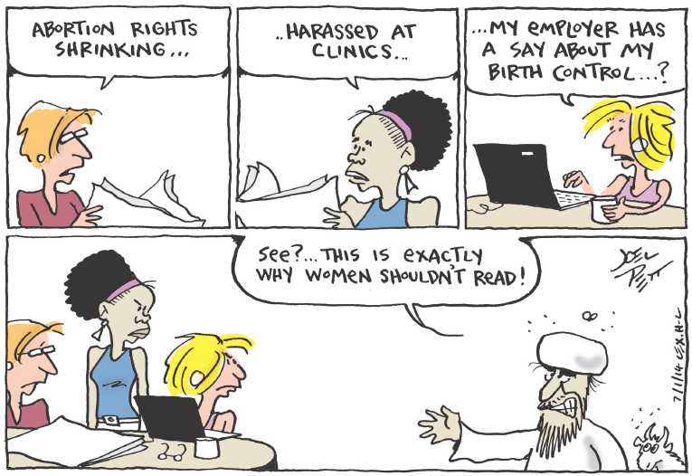 Political/Editorial Cartoon by Joel Pett, Lexington Herald-Leader, CWS/CartoonArts Intl. on Another 5-4 Supreme Court Decision