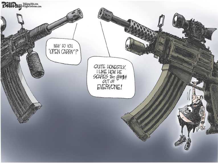Political/Editorial Cartoon by Bill Day, Cagle Cartoons on Dozens Shot in Chicago