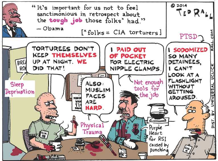 Political/Editorial Cartoon by Ted Rall on GOP Unhappy With President