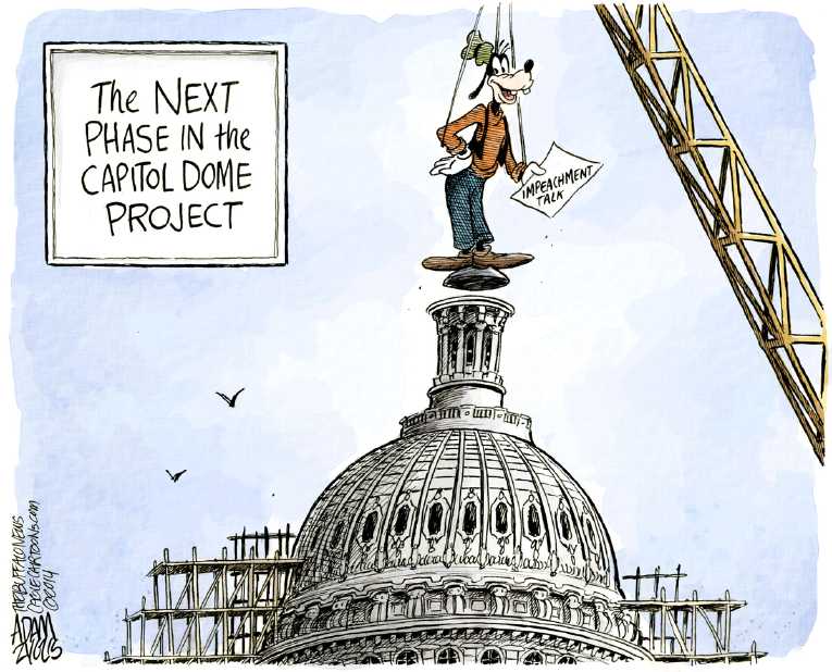 Political/Editorial Cartoon by Adam Zyglis, The Buffalo News on GOP Unhappy With President