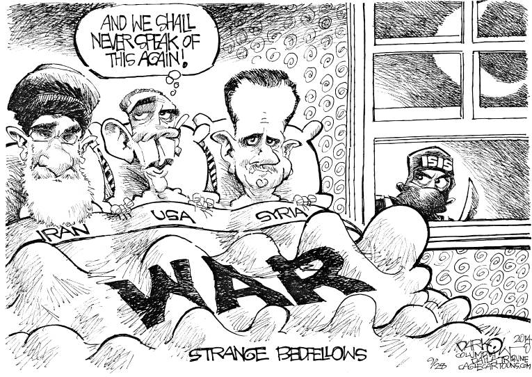 Political/Editorial Cartoon by John Darkow, Columbia Daily Tribune, Missouri on US to Restore Order