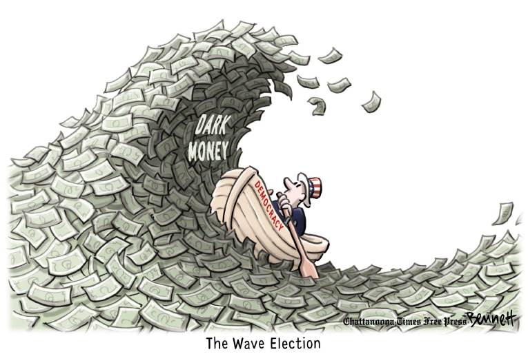 Political/Editorial Cartoon by Clay Bennett, Chattanooga Times Free Press on Republicans Win Big