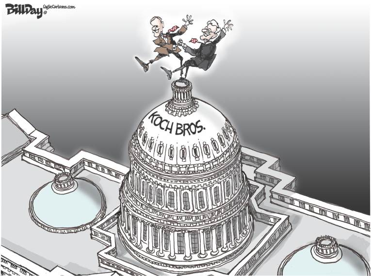Political/Editorial Cartoon by Bill Day, Cagle Cartoons on Republicans Win Big