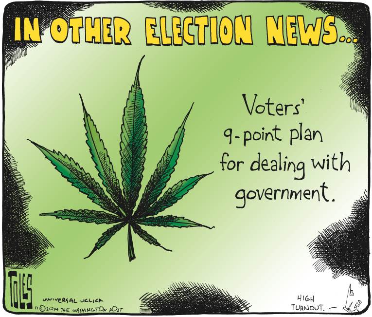 Political/Editorial Cartoon by Tom Toles, Washington Post on Republicans Win Big