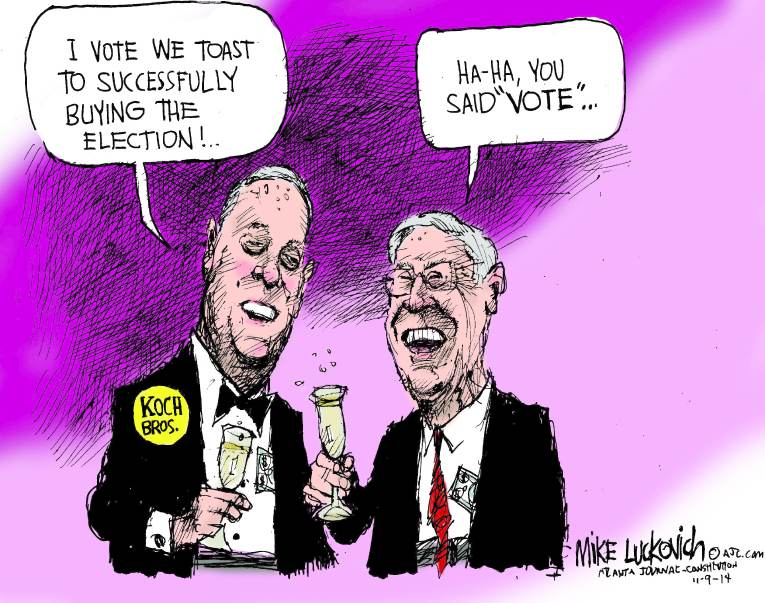 Political/Editorial Cartoon by Mike Luckovich, Atlanta Journal-Constitution on Major Changes Promised