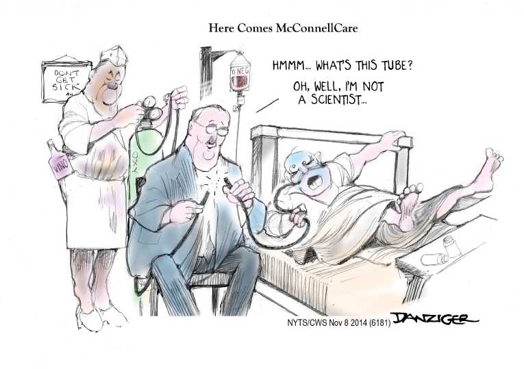 Political/Editorial Cartoon by Jeff Danziger, CWS/CartoonArts Intl. on GOP Looks to Gut ObamaCare