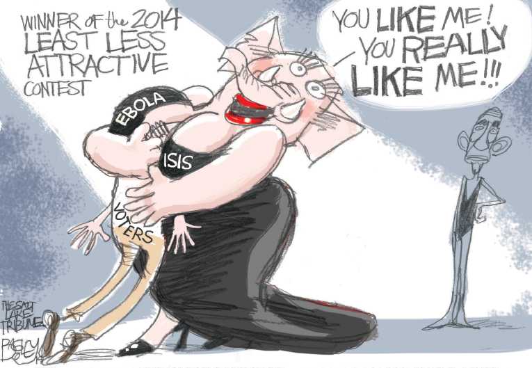Political/Editorial Cartoon by Pat Bagley, Salt Lake Tribune on Republicans Savoring Big Wins