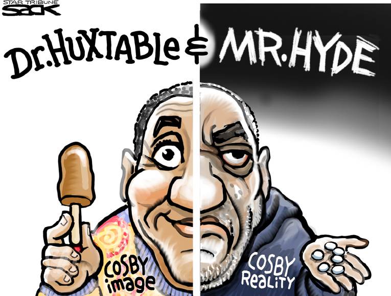 Political/Editorial Cartoon by Steve Sack, Minneapolis Star Tribune on Bill Cosby Accused of Rape