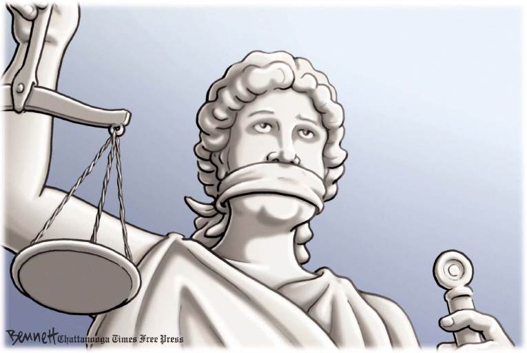 Political/Editorial Cartoon by Clay Bennett, Chattanooga Times Free Press on No Indictment for Wilson
