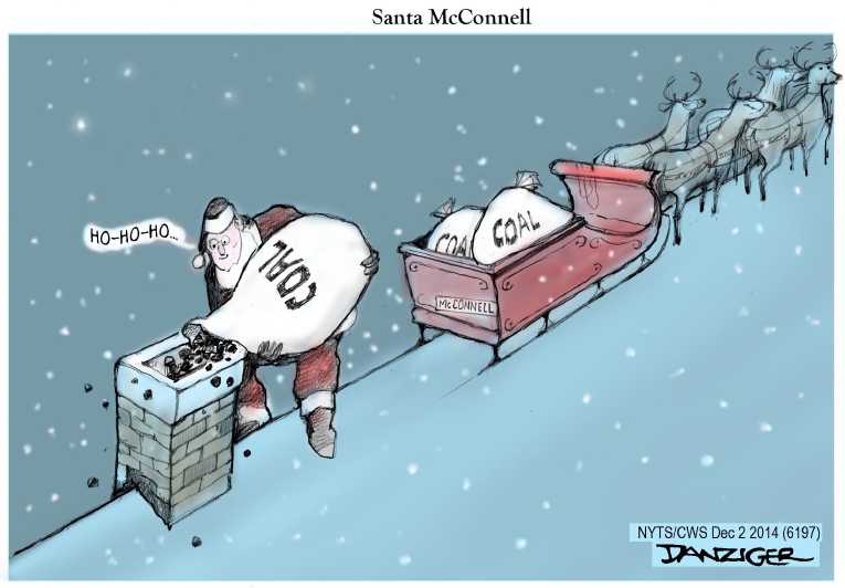 Political/Editorial Cartoon by Jeff Danziger, CWS/CartoonArts Intl. on Black Friday Sluggish