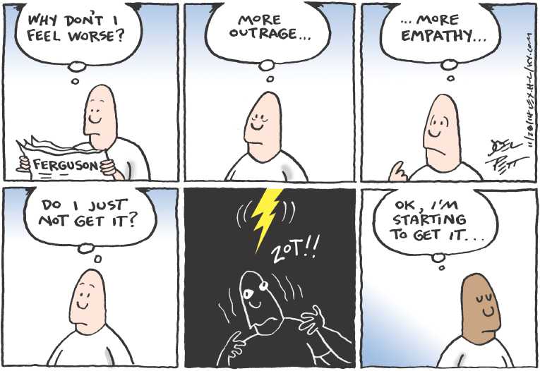 Political/Editorial Cartoon by Joel Pett, Lexington Herald-Leader, CWS/CartoonArts Intl. on No Indictments in Garner Case