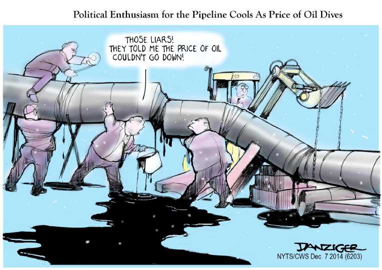Political/Editorial Cartoon by Jeff Danziger, CWS/CartoonArts Intl. on US Economy Stagnant