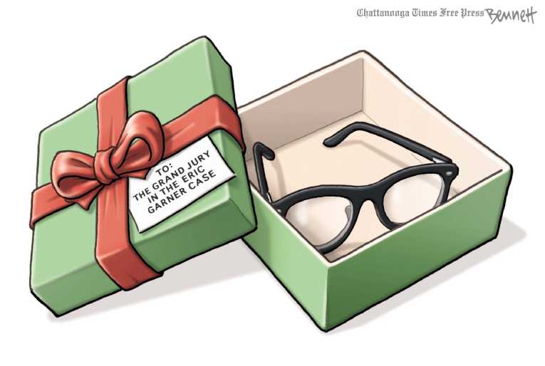 Political/Editorial Cartoon by Clay Bennett, Chattanooga Times Free Press on Protests Spread Throughout US