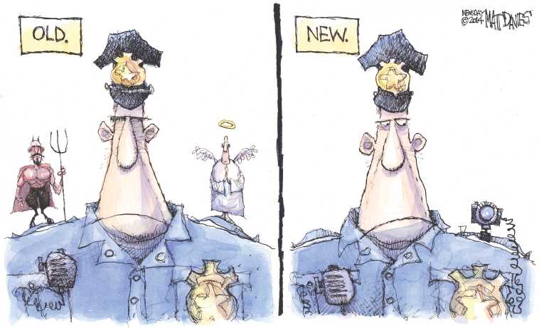 Political/Editorial Cartoon by Matt Davies, Journal News on Protests Spread Throughout US