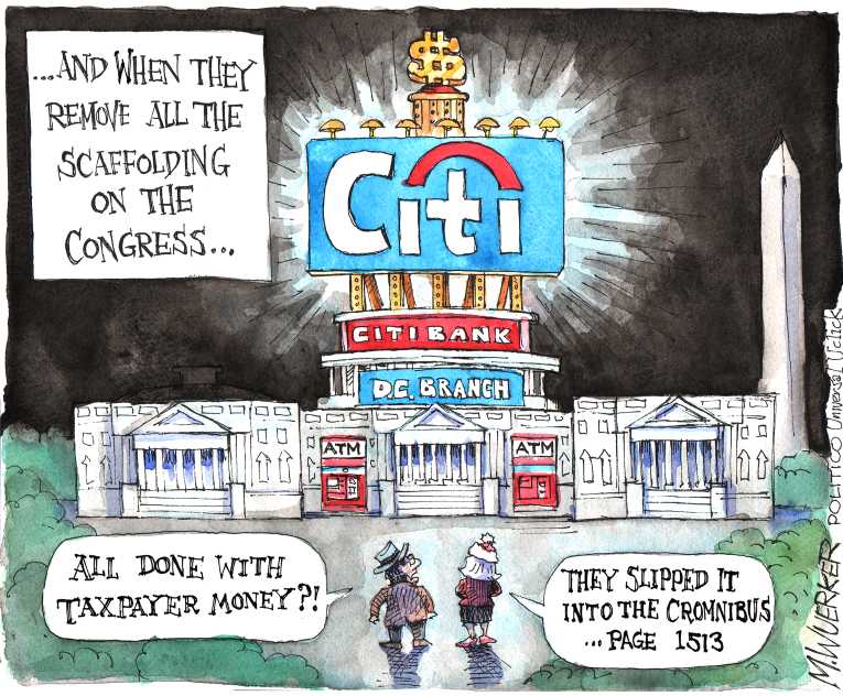 Political/Editorial Cartoon by Matt Wuerker, Politico on Budget Deal Passed