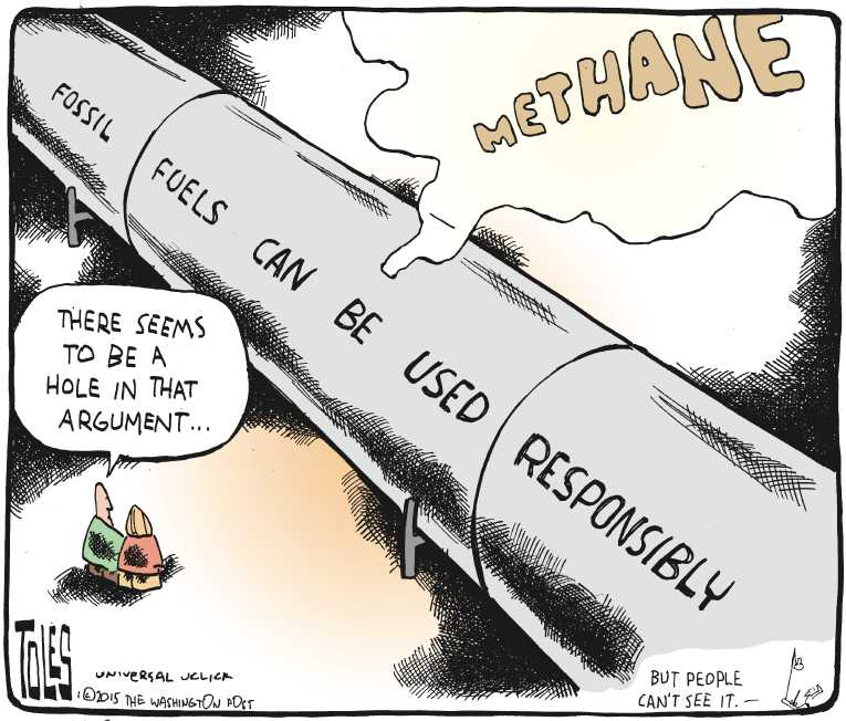 Political/Editorial Cartoon by Tom Toles, Washington Post on Record High Temps in 2014