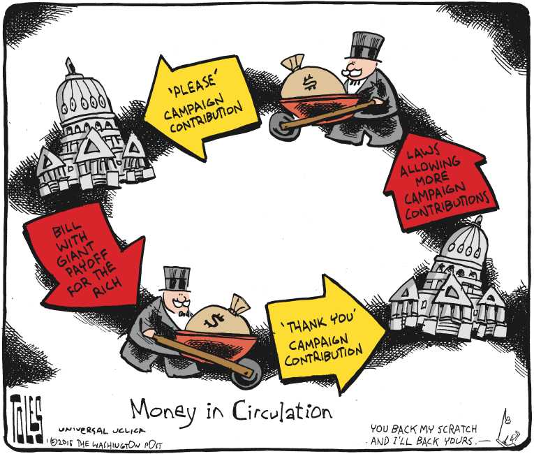 Political/Editorial Cartoon by Tom Toles, Washington Post on Good News for Job Creators