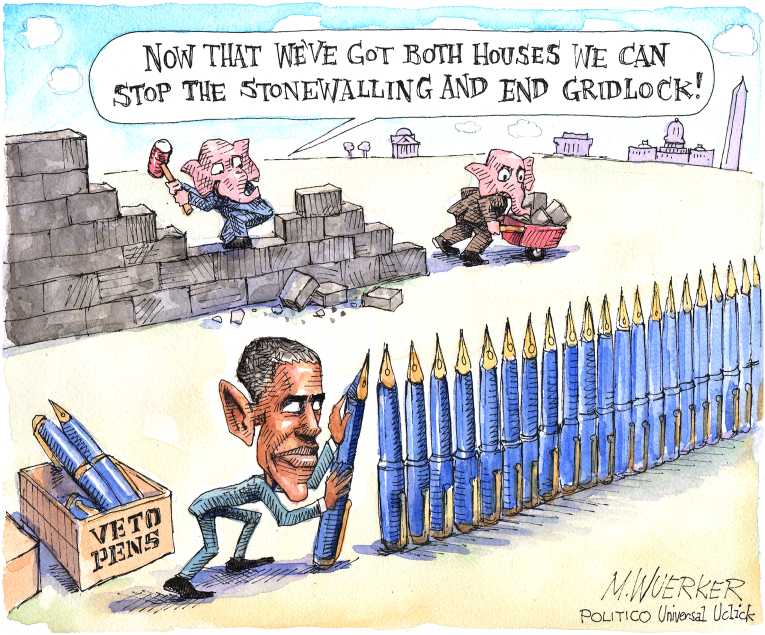 Political/Editorial Cartoon by Matt Wuerker, Politico on New Congress Commences