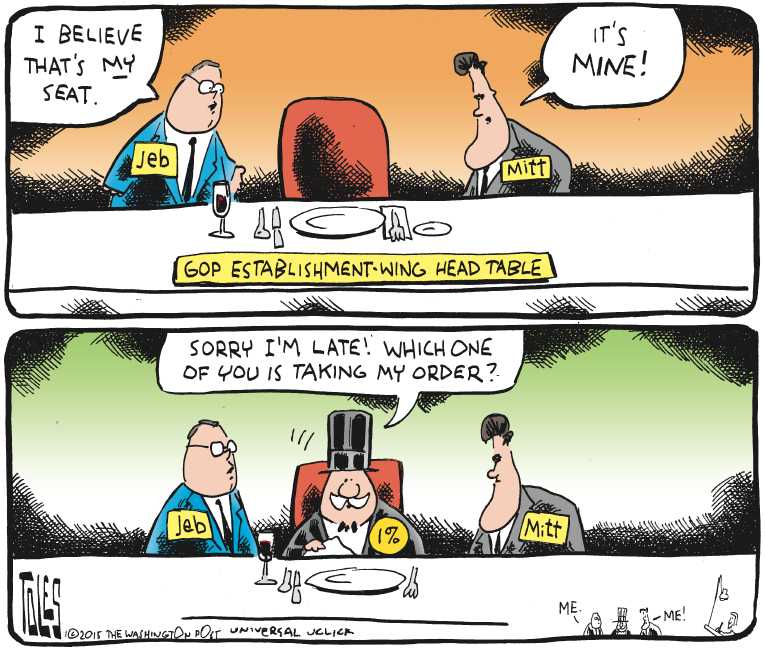 Political/Editorial Cartoon by Tom Toles, Washington Post on Romney Might Run