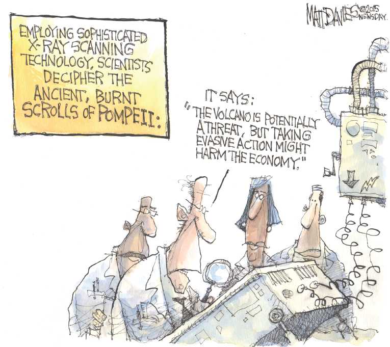 Political/Editorial Cartoon by Matt Davies, Journal News on Senate Says Earth Is Warming