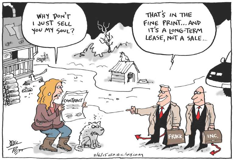 Political/Editorial Cartoon by Joel Pett, Lexington Herald-Leader, CWS/CartoonArts Intl. on New Economy Emerging