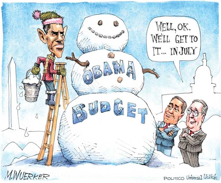 Political/Editorial Cartoon by Matt Wuerker, Politico on President, GOP at Odds