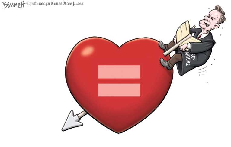 Political/Editorial Cartoon by Clay Bennett, Chattanooga Times Free Press on Alabama Secedes