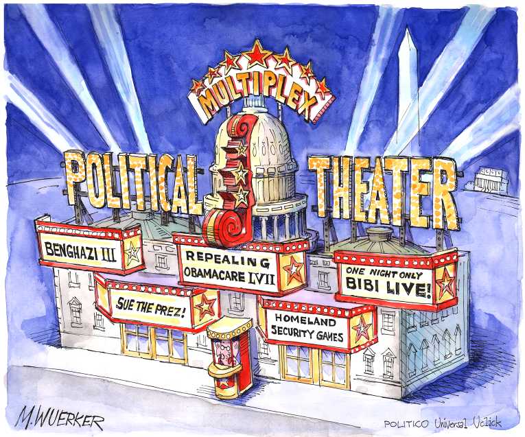Political/Editorial Cartoon by Matt Wuerker, Politico on Repubicans Contemplating Action