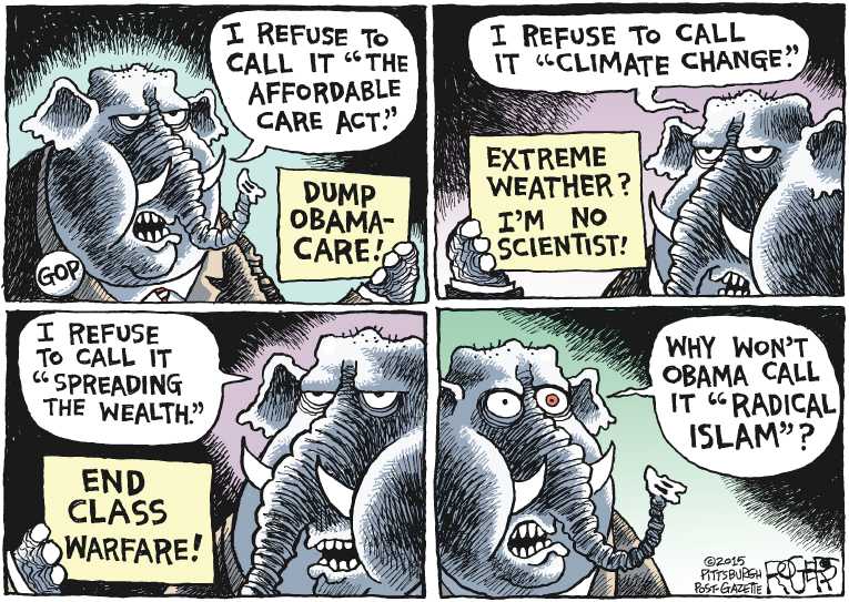 Political/Editorial Cartoon by Rob Rogers, The Pittsburgh Post-Gazette on GOP Increasing Recruiting Efforts