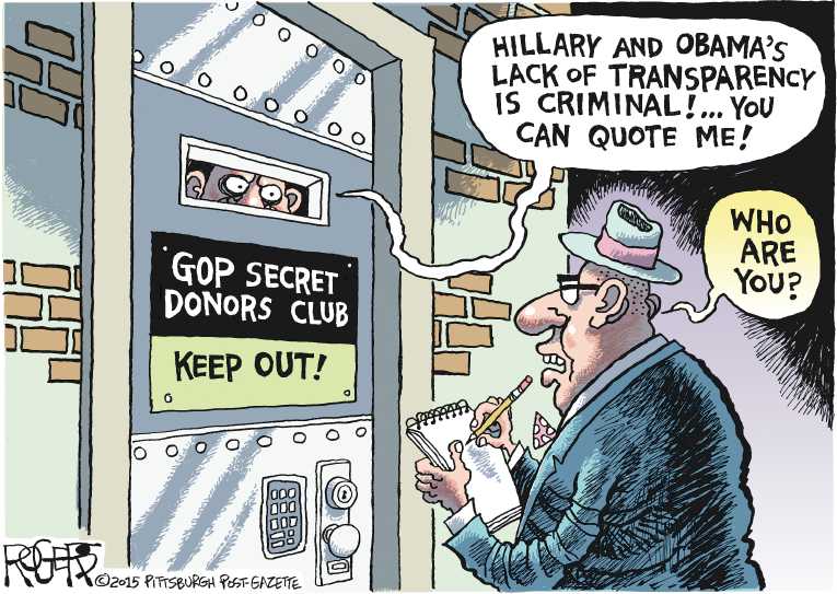 Political/Editorial Cartoon by Rob Rogers, The Pittsburgh Post-Gazette on GOP Ramping Up for 2016 Elections