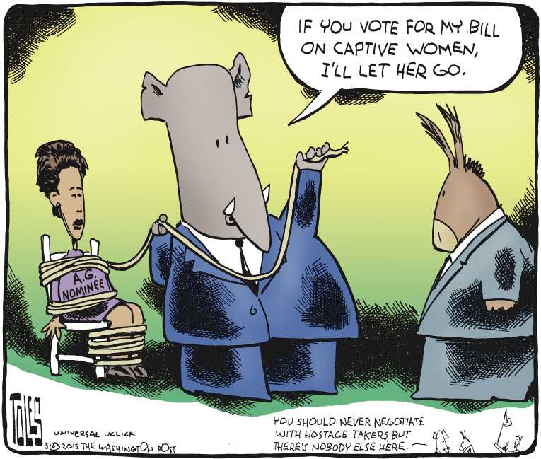 Political/Editorial Cartoon by Tom Toles, Washington Post on Republicans Unveil Budget