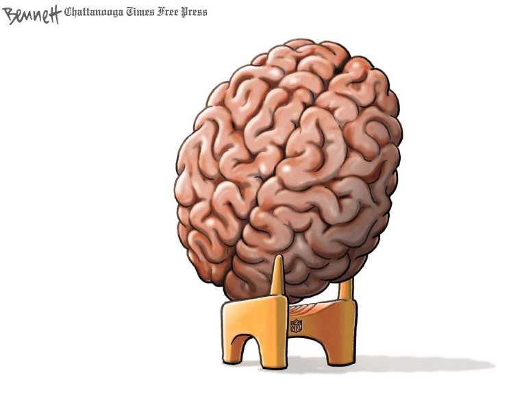 Political/Editorial Cartoon by Clay Bennett, Chattanooga Times Free Press on Rookie Retires