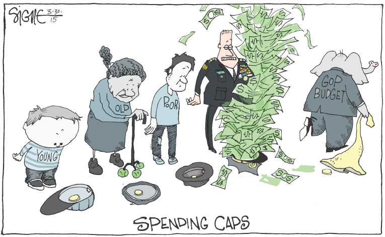Political/Editorial Cartoon by Signe Wilkinson, Philadelphia Daily News on GOP Targets Poverty