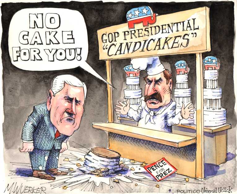 Political/Editorial Cartoon by Matt Wuerker, Politico on Indiana Revises Discrimination Law