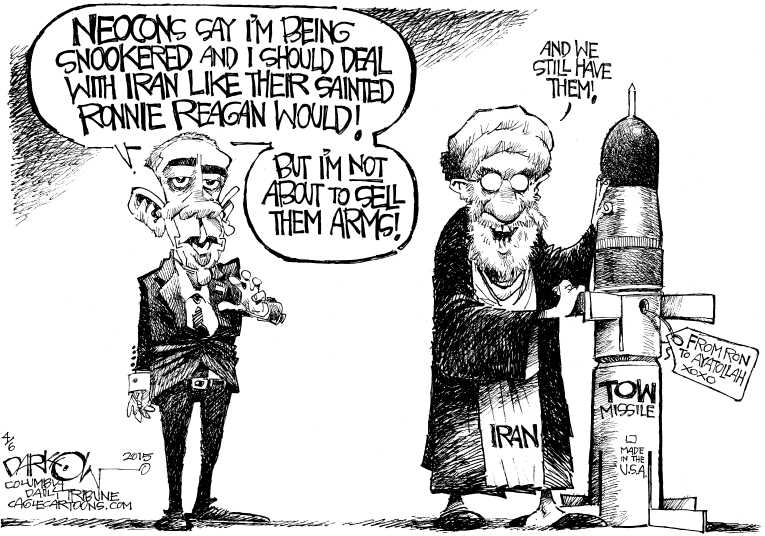 Political/Editorial Cartoon by John Darkow, Columbia Daily Tribune, Missouri on Nuke Deal Reached With Iran