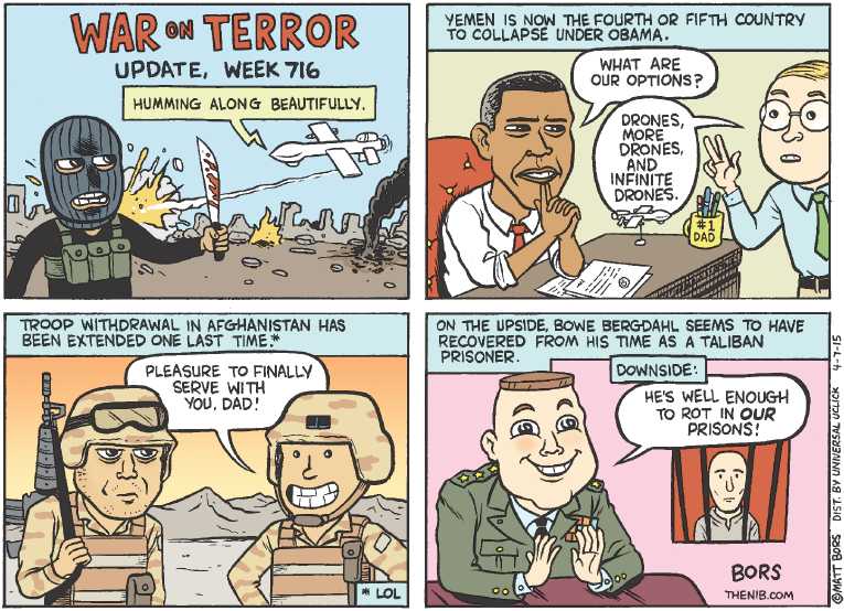 Political/Editorial Cartoon by Matt Bors on War Growing Complicated