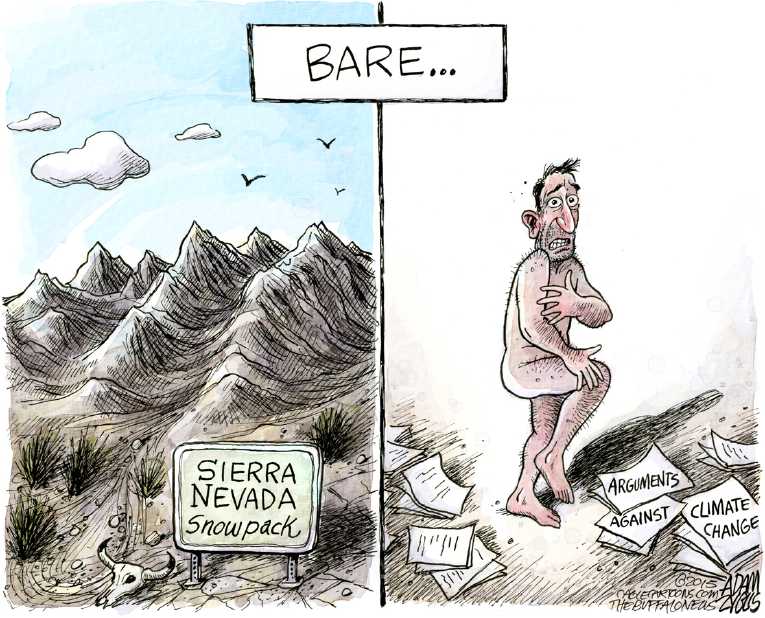 Political/Editorial Cartoon by Adam Zyglis, The Buffalo News on GOP Doubts Climate Change
