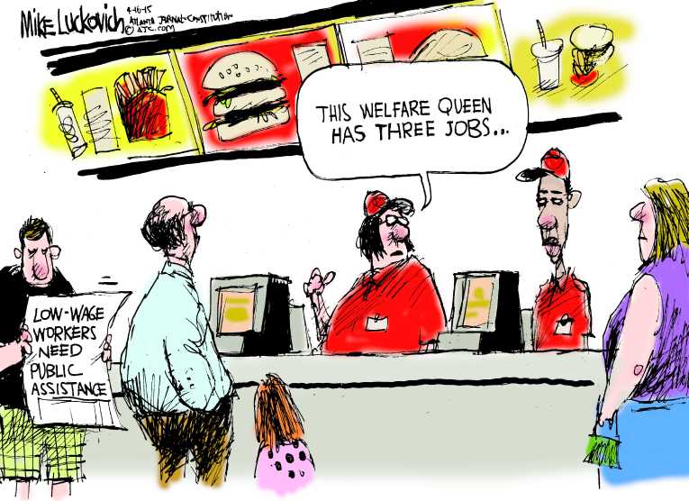 Political/Editorial Cartoon by Mike Luckovich, Atlanta Journal-Constitution on Oligarchy Gains Strength