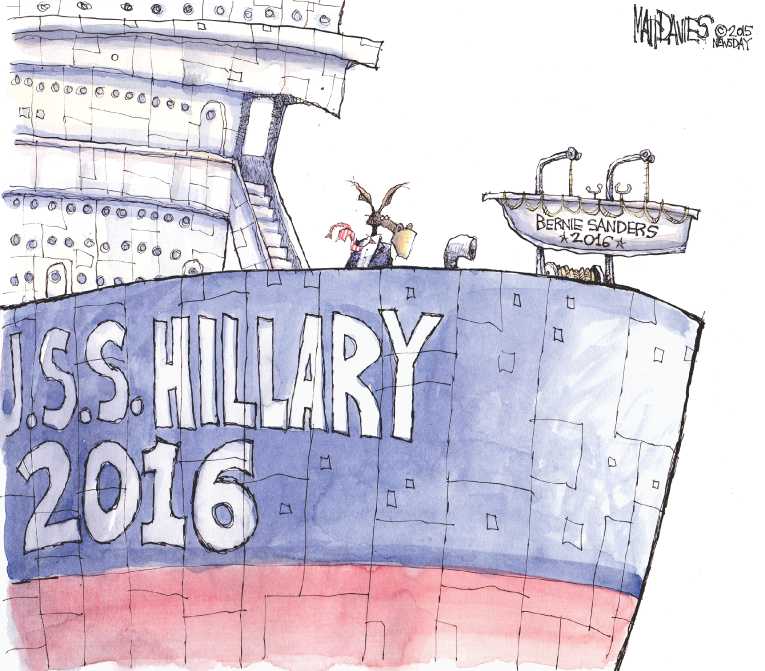 Political/Editorial Cartoon by Matt Davies, Journal News on More Presidential Hopefuls Declare