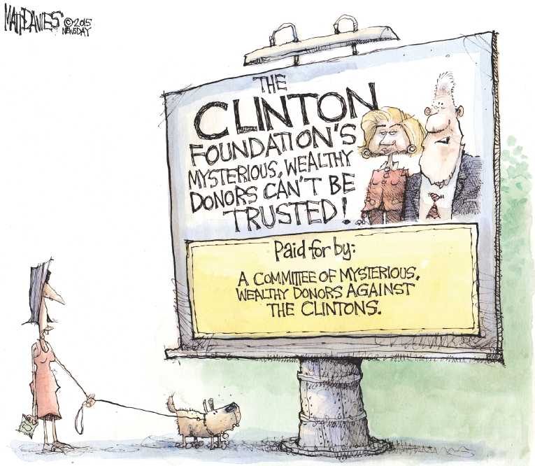 Political/Editorial Cartoon by Matt Davies, Journal News on Presidential Race Heating Up