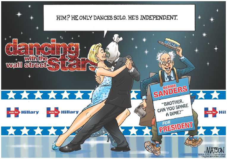 Political/Editorial Cartoon by RJ Matson, Cagle Cartoons on Presidential Race Heating Up