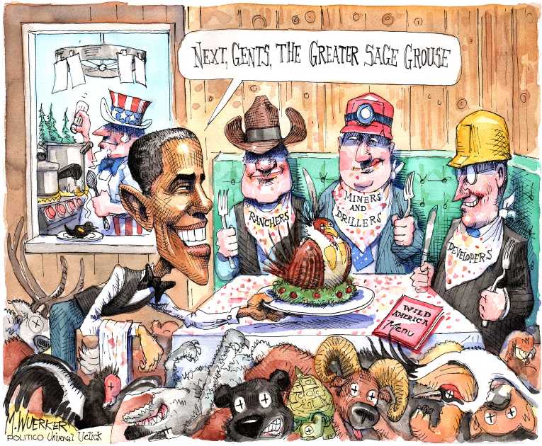 Political/Editorial Cartoon by Matt Wuerker, Politico on Obama’s Trade Pact Rejected